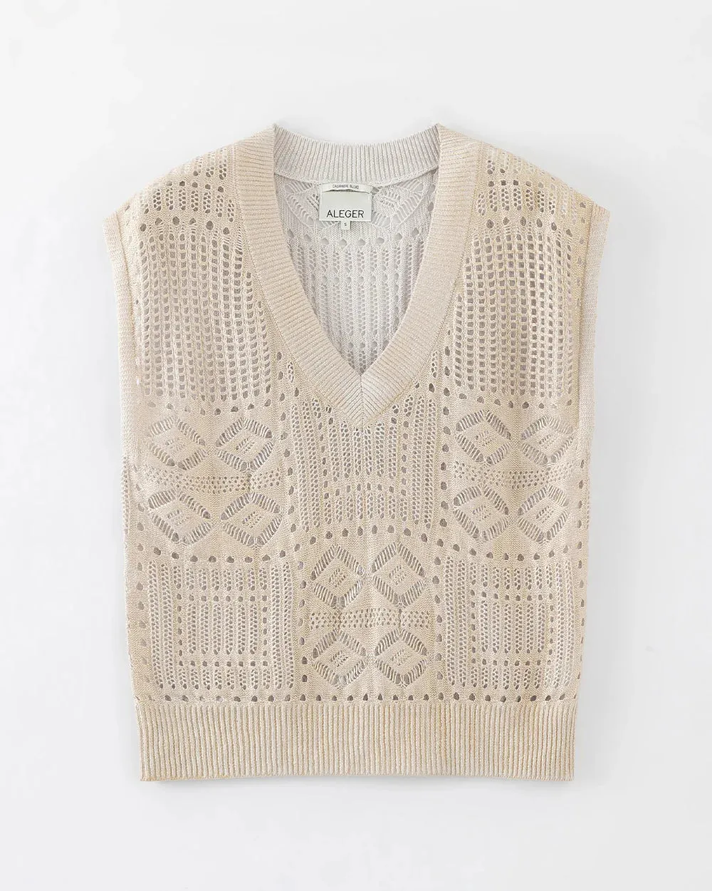 Aleger Cashmere Gold Foil top