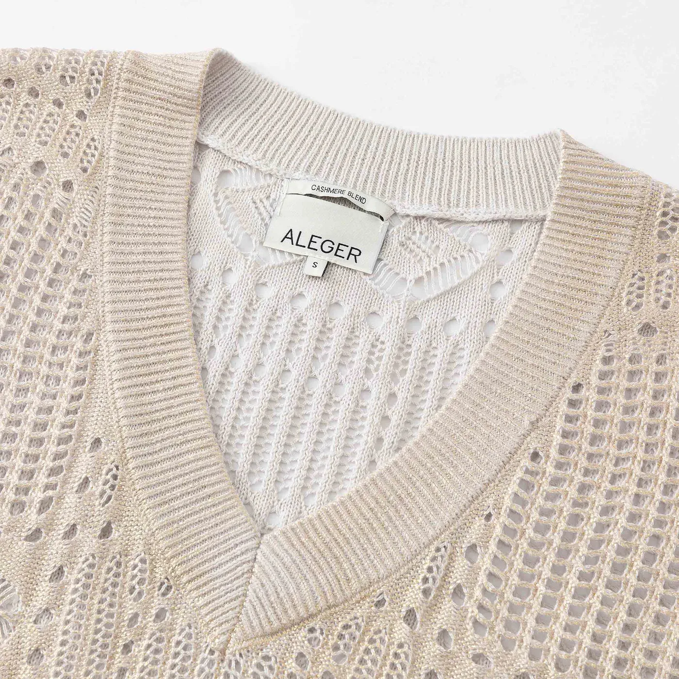 Aleger Cashmere Gold Foil top