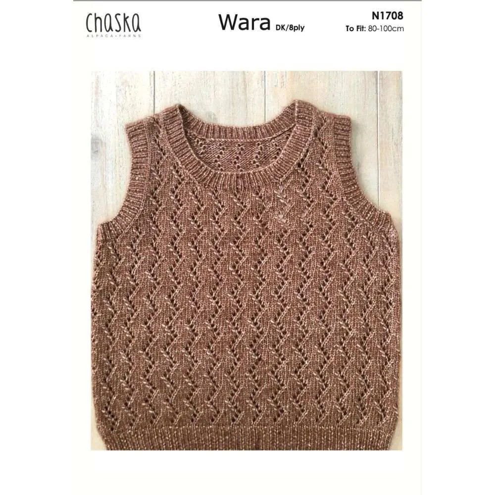 Lace Slipover Knitting Pattern (N1708)