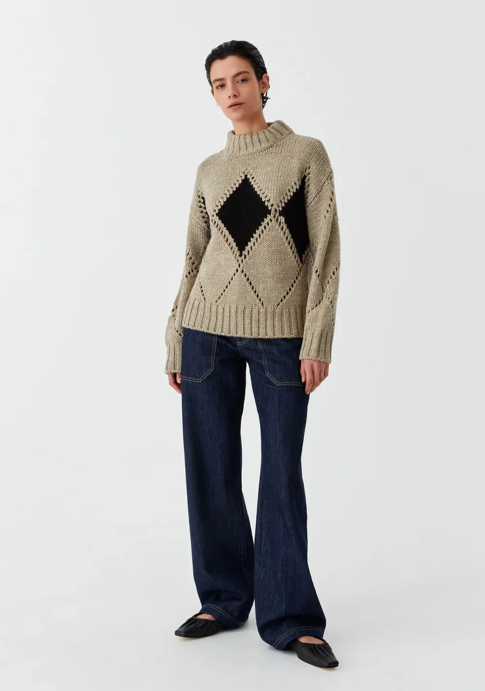 Morrison - Eden Knit Pullover - Pebble