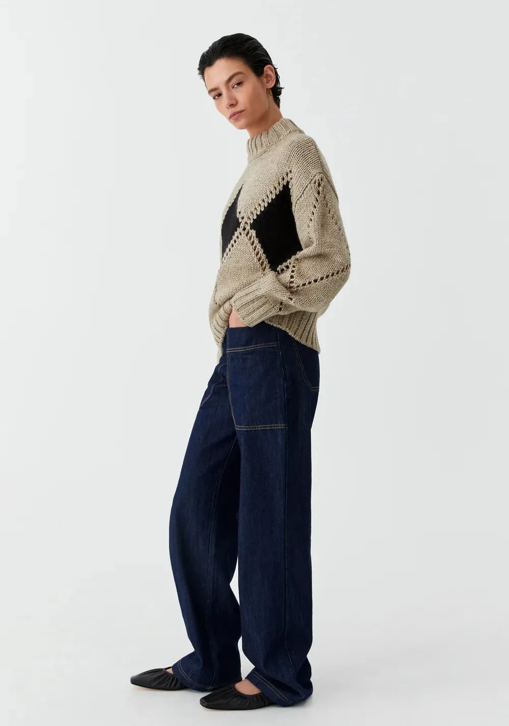 Morrison - Eden Knit Pullover - Pebble