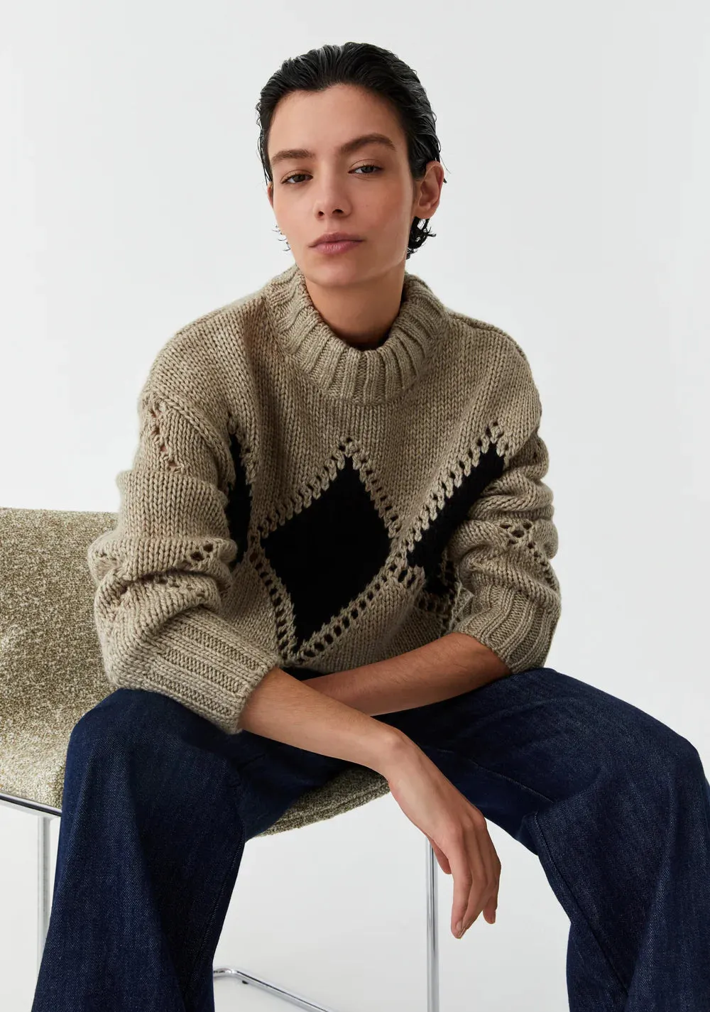 Morrison - Eden Knit Pullover - Pebble