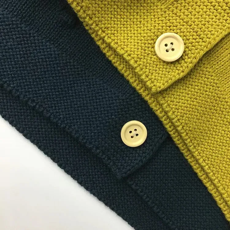 Spots Knitted Vest Cardigan