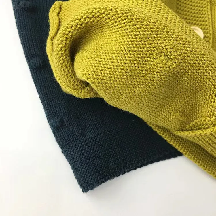 Spots Knitted Vest Cardigan