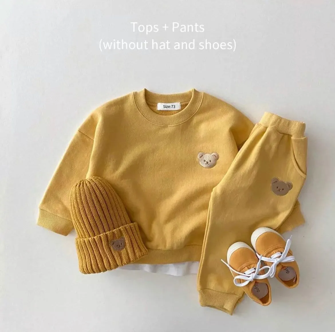 Teddy - Bear baby tracksuit set with Bear Detail