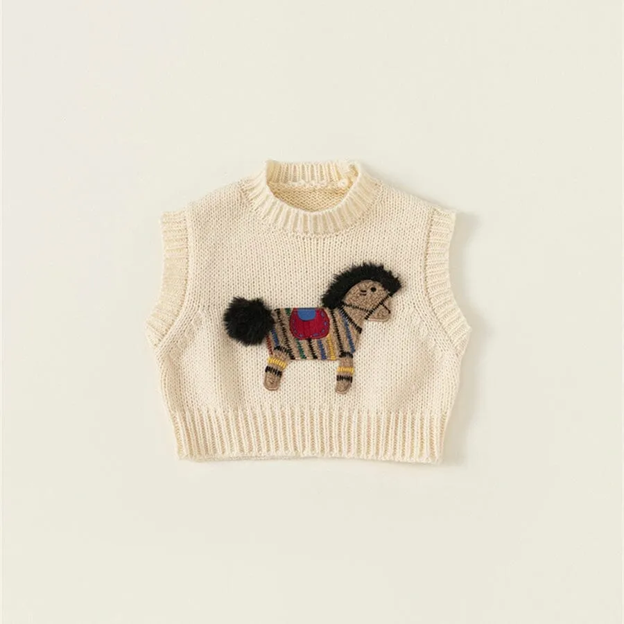 Vintage Pony Knitted Vest