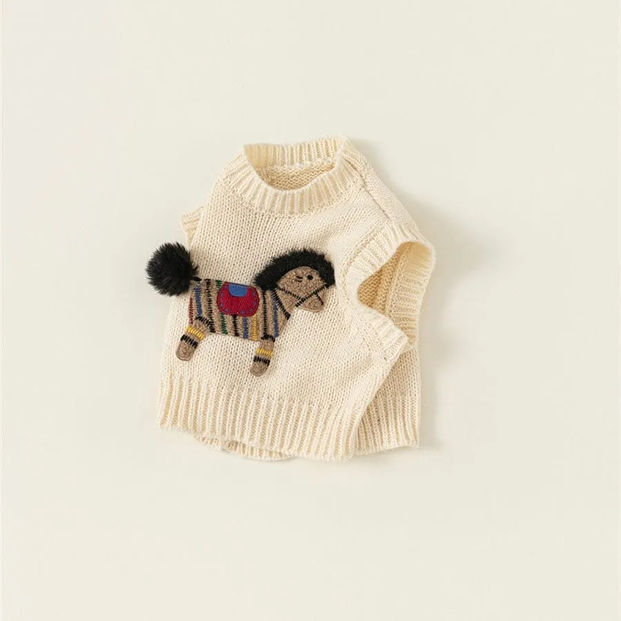 Vintage Pony Knitted Vest